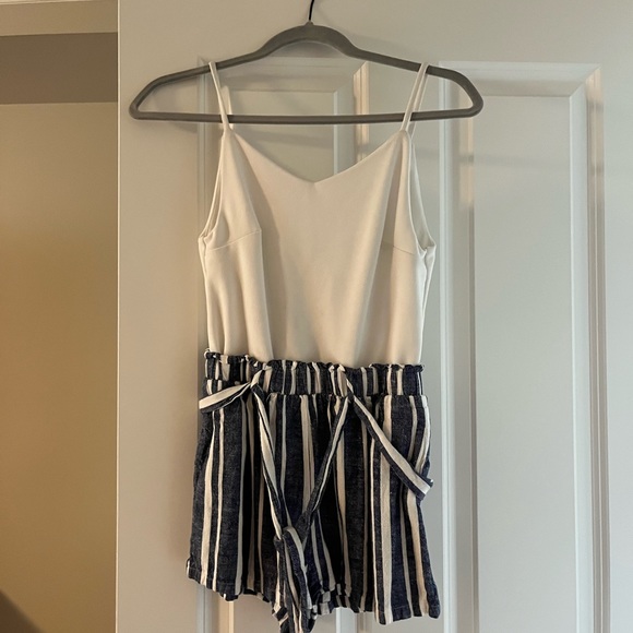 Blue Rain Pants - Size Small Romper